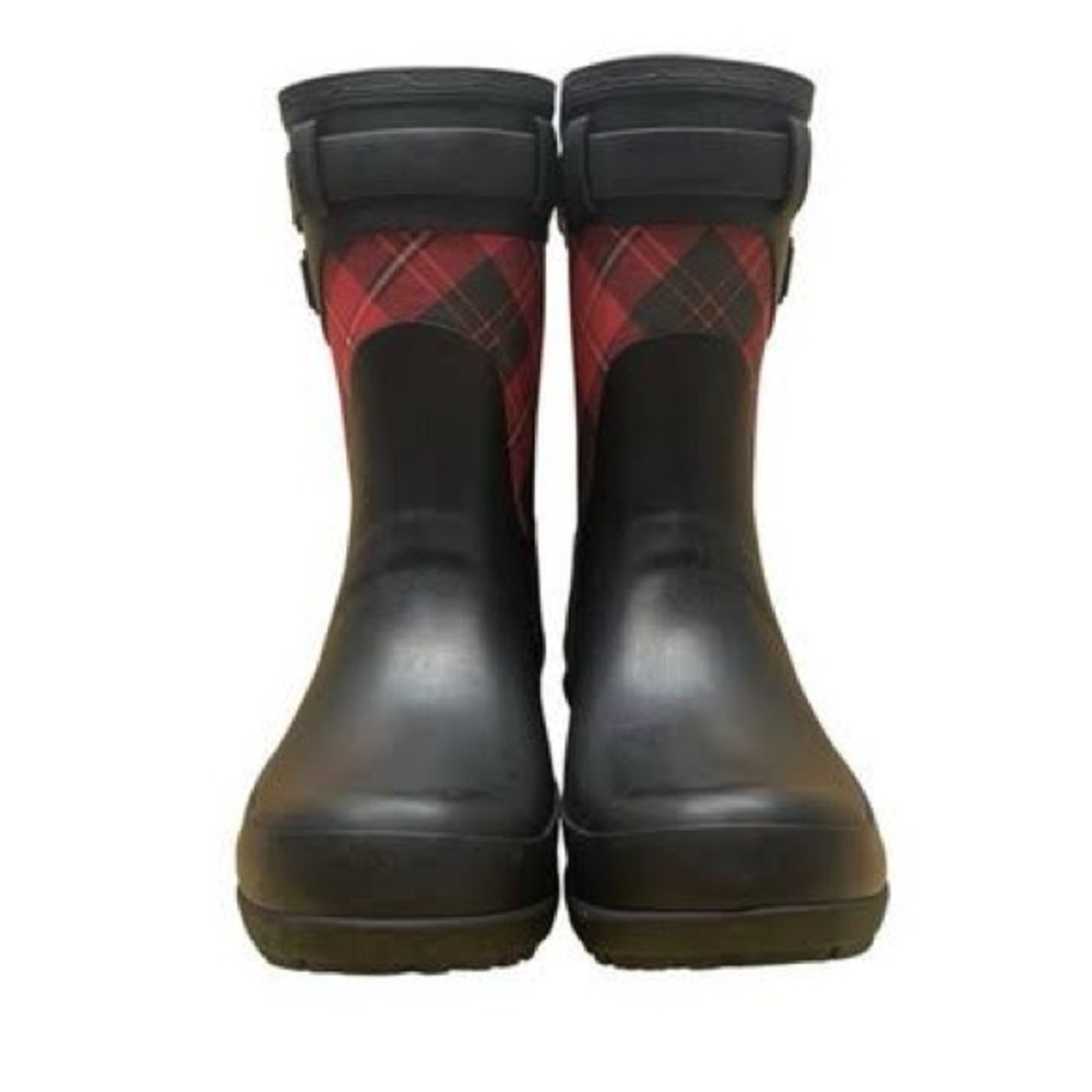 Pendleton Heritage Cunningham size 10 red black plaid scarlet rain boots - Picture 5 of 6